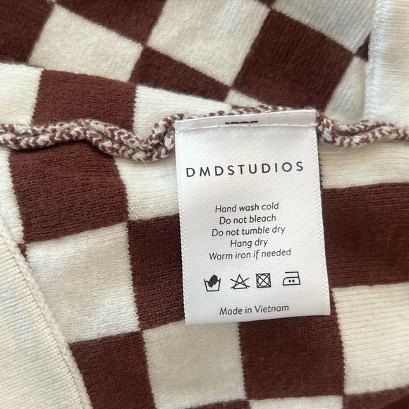 DMD Studios Halter Checkered Sweater Tank - Picture 5 of 7